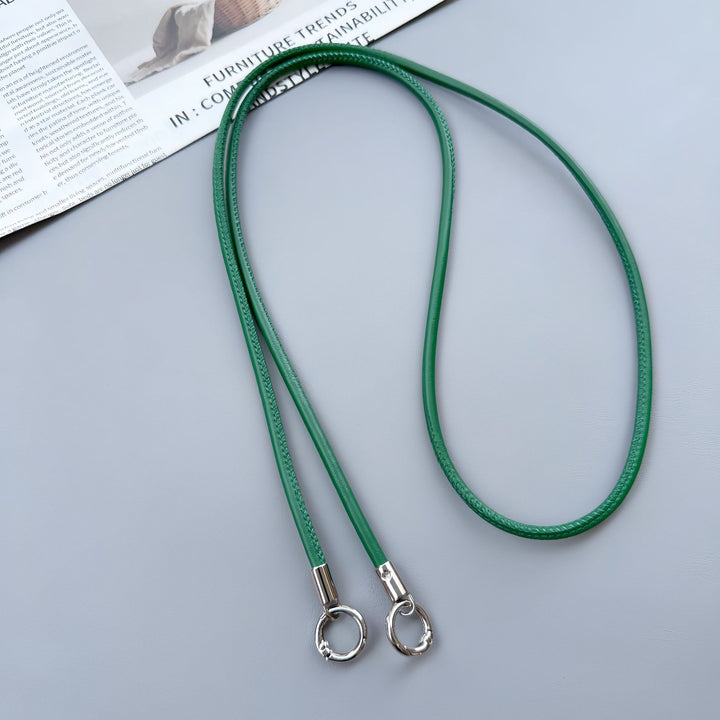 Premium Double-Ring Leather Lanyard Kalsten