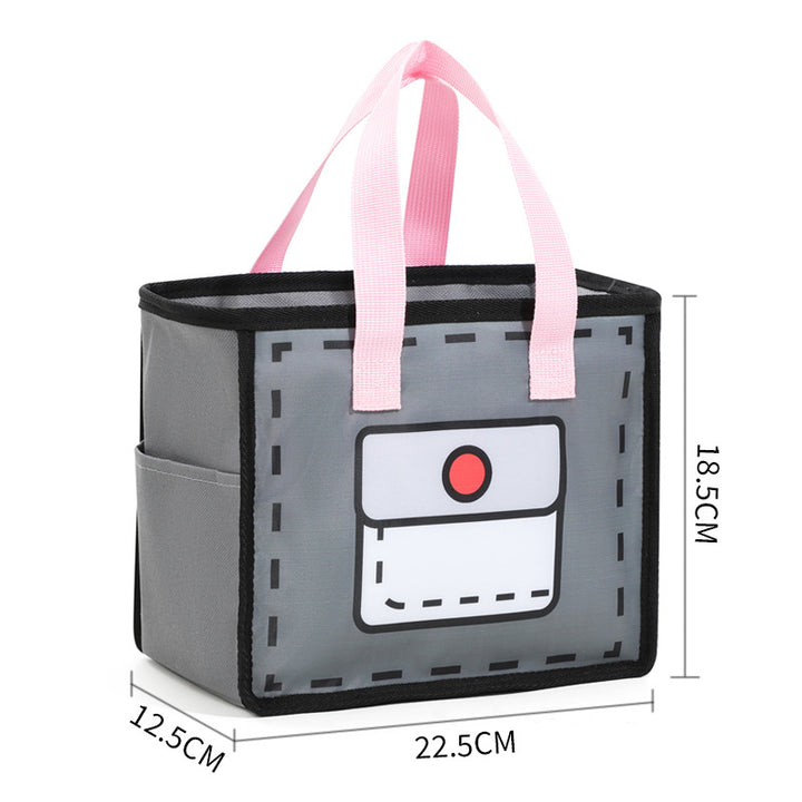 Insulated Lunch Bag Cooler with Side Pocket