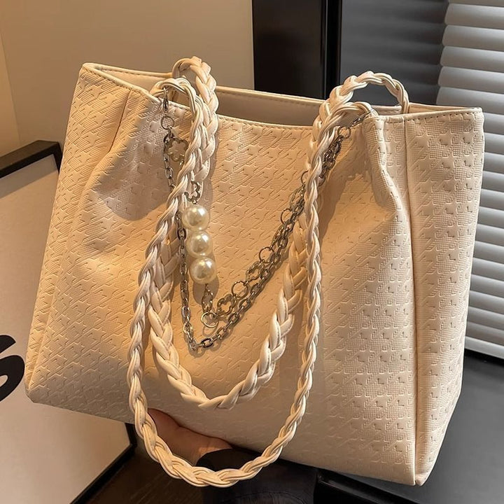 Chic Braided Handle Tote Kalsten