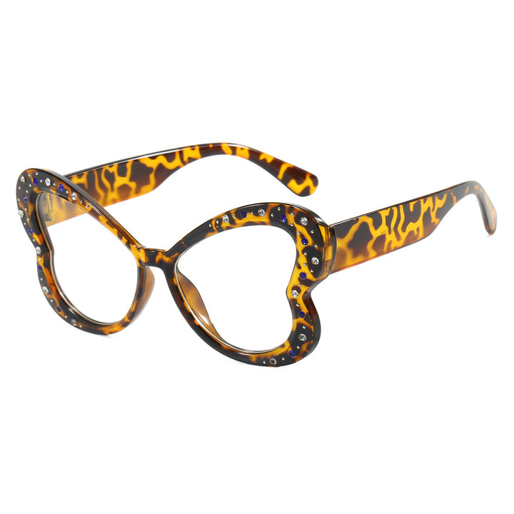 Women's playful heart-shaped sunglasses with glitter accents Kalsten