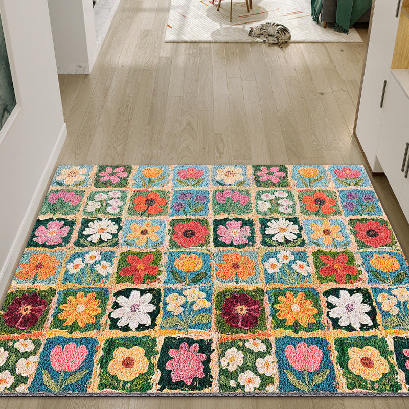 Floral Patchwork Area Rug Kalsten
