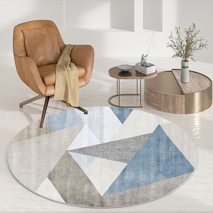 Abstract Patterned Round Area Rug Kalsten