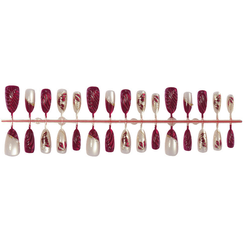 Artificial artificial nails with 3D decorations Kalsten