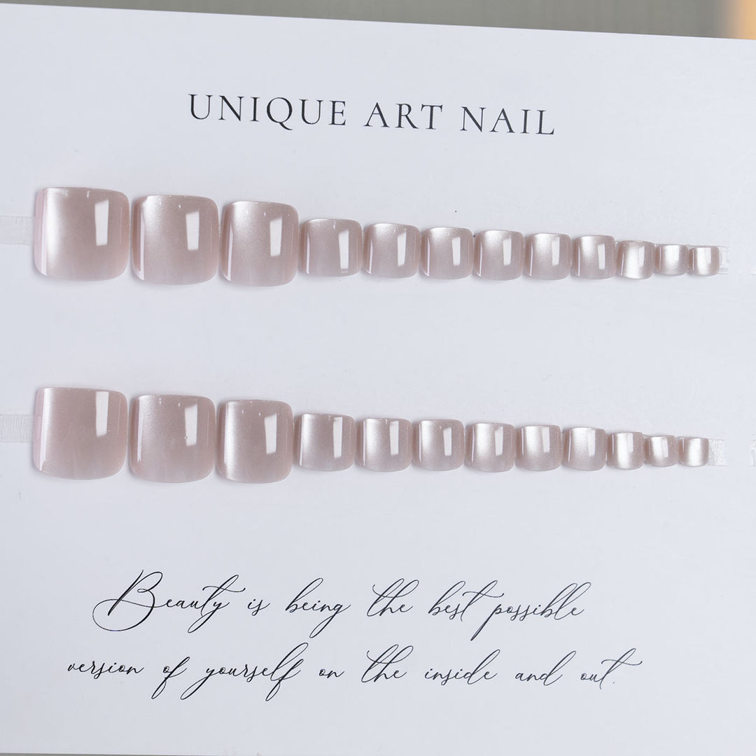 Artistic Glossy Toenail Art