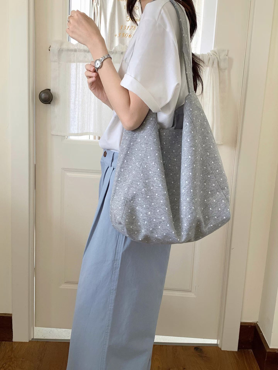 Casual Soft Fabric Hobo Bag