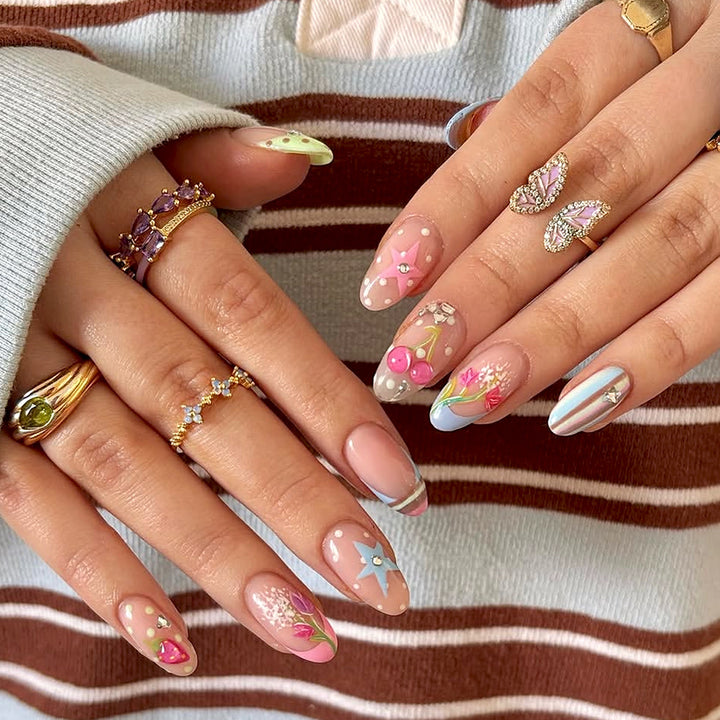 Artificial Fingernails with Creative Designs Kalsten