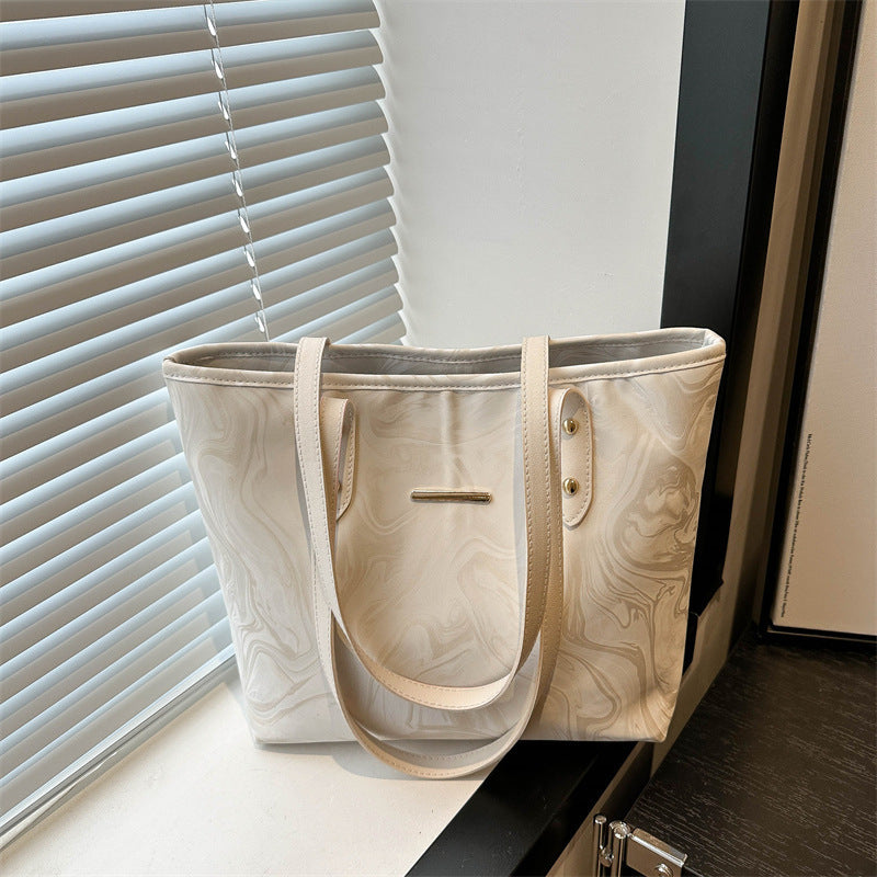 Stylish Marble Pattern Tote Bag Kalsten