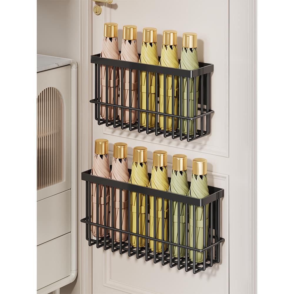 Wall-Mounted Folded Umbrella Organizer Basket