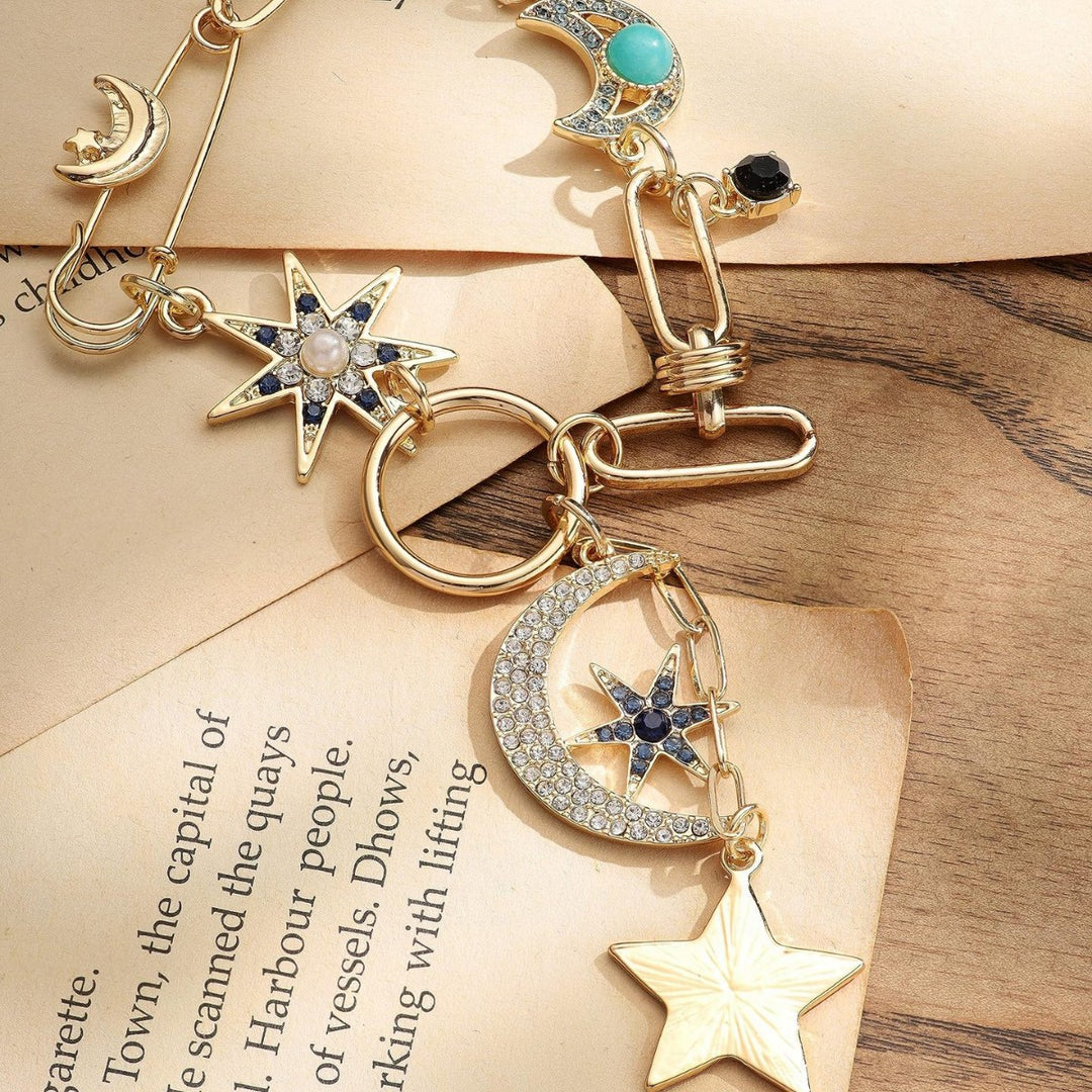 Celestial Charm Layered Necklace Kalsten