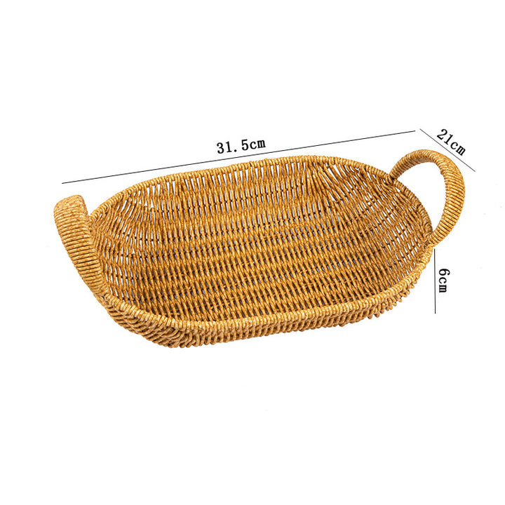 Handwoven Oval Storage Basket Kalsten