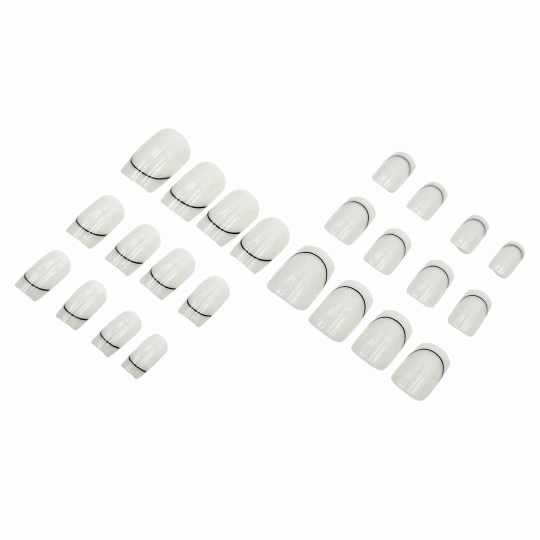 Artistic French Tip Nail Art Set