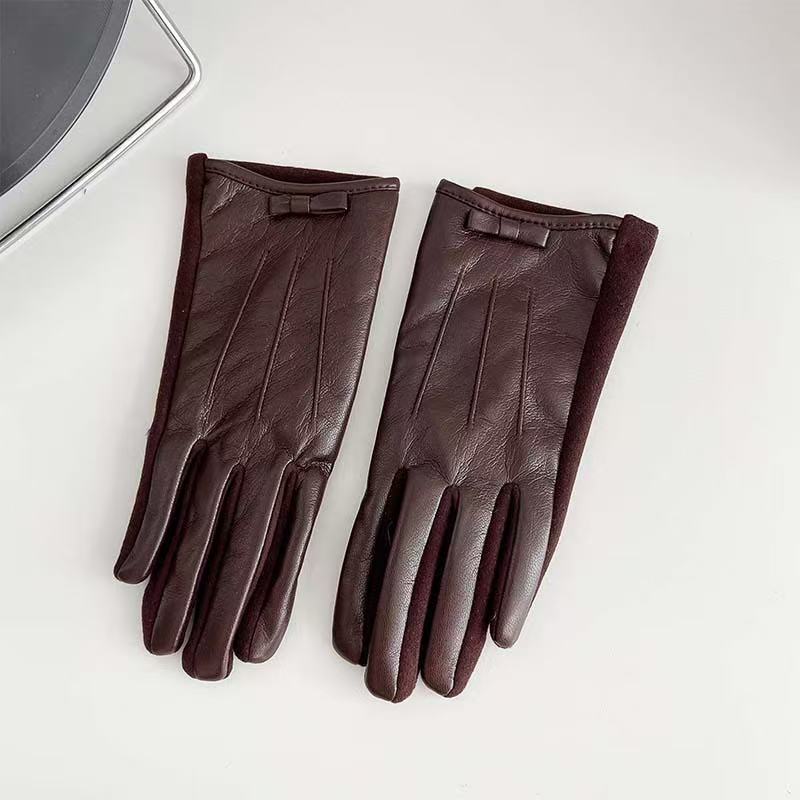 Elegant Leather Touchscreen Gloves Kalsten