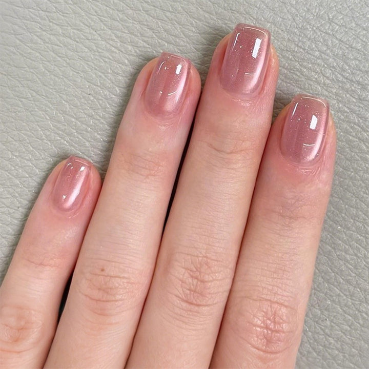 Glossy Short Press-On Nail Set
