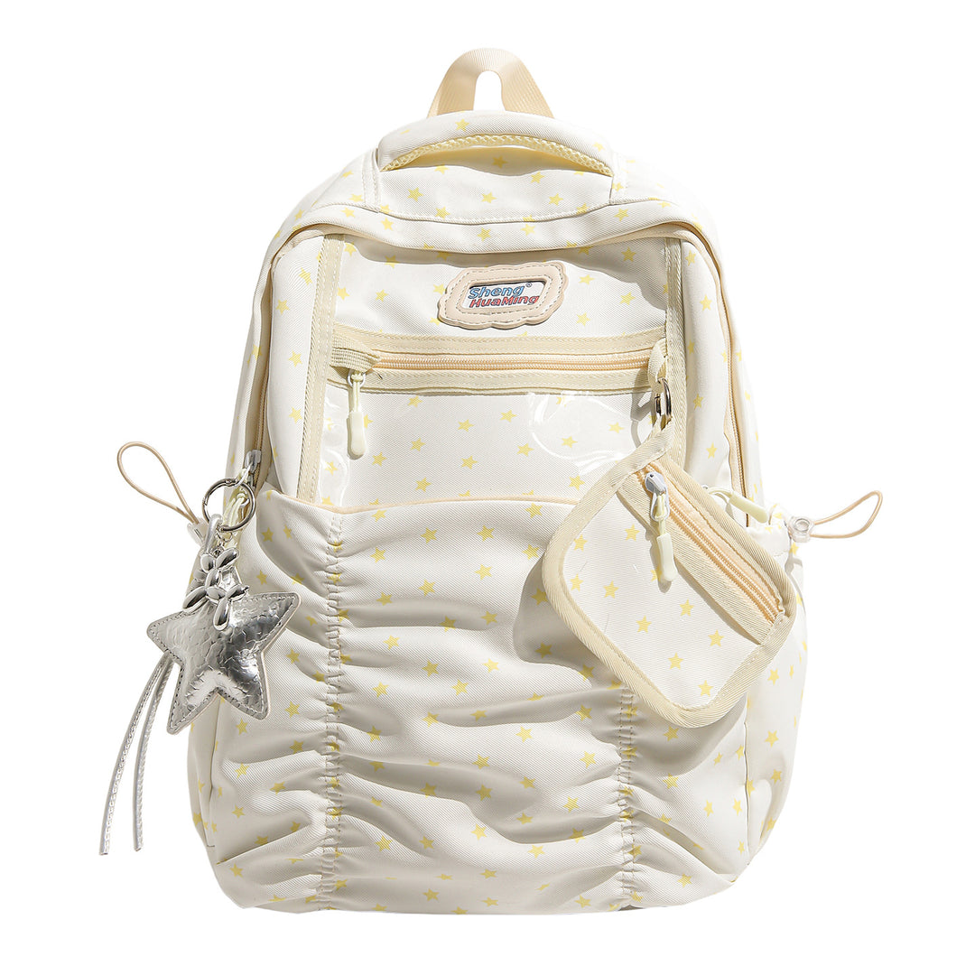 Stylish Multi-Pocket Backpack with Star Accents Kalsten