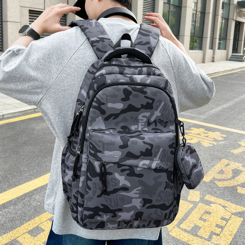 Durable Camouflage Print Backpack Kalsten