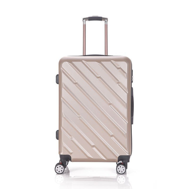 Unisex Durable Textured Hard Shell Rolling Suitcase Kalsten