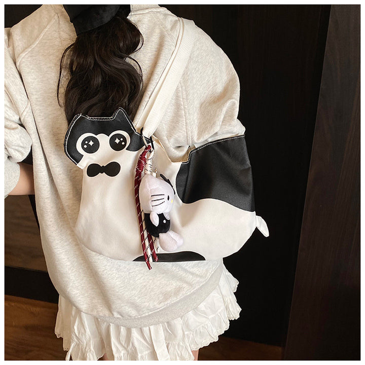Playful Cat-Themed Shoulder Bag