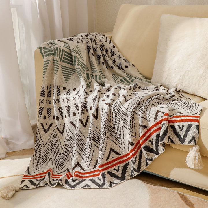 Bohemian Patterned Throw Blanket Kalsten