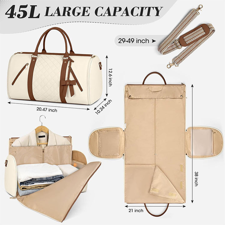 Elegant Travel Bag with Separate Suit Compartment Kalsten