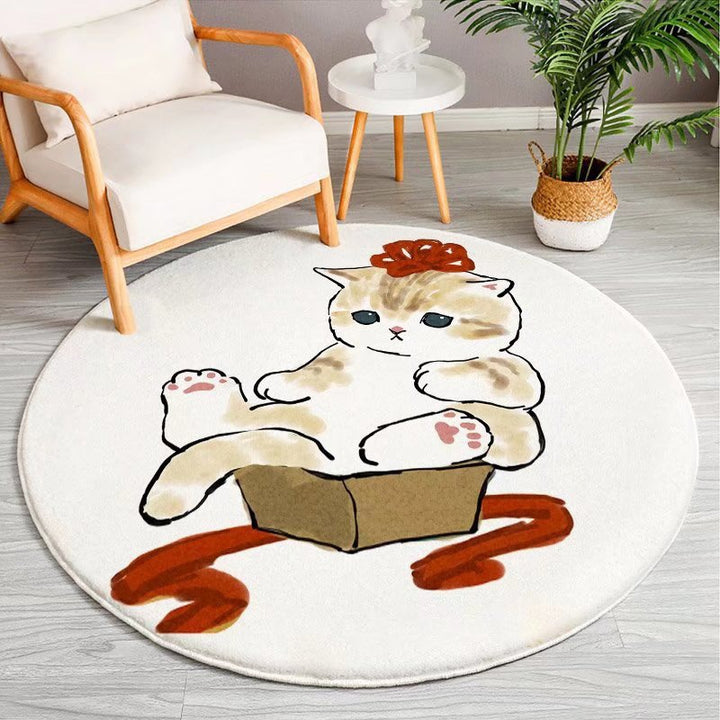 Cartoon-Themed Round Area Rug Kalsten
