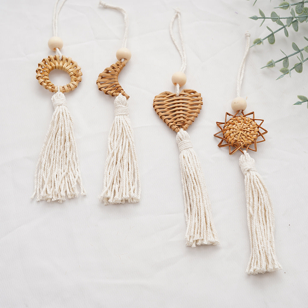 Boho Chic Woven Heart Wall Hanging Kalsten