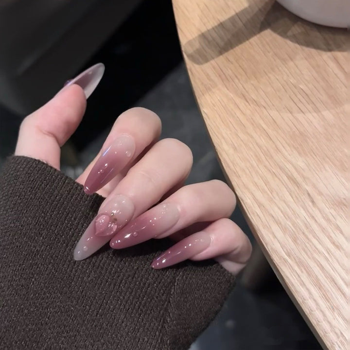 Natural Almond-Shaped Press-On Nails Kalsten