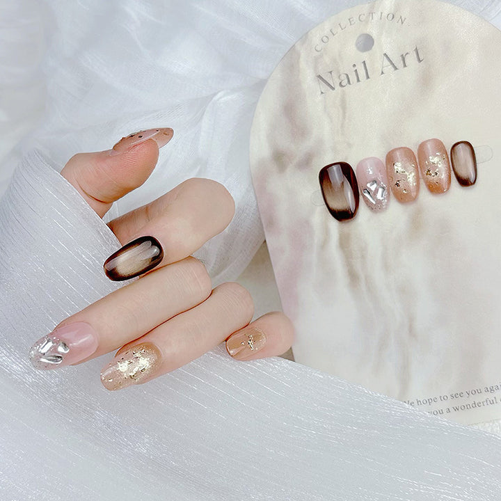 Elegant French Tip Press On Nails Kalsten