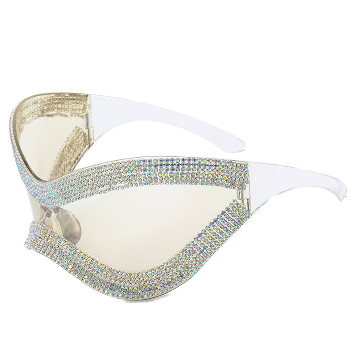 Ladies glamorous sunglasses with rhinestone-studded frame Kalsten