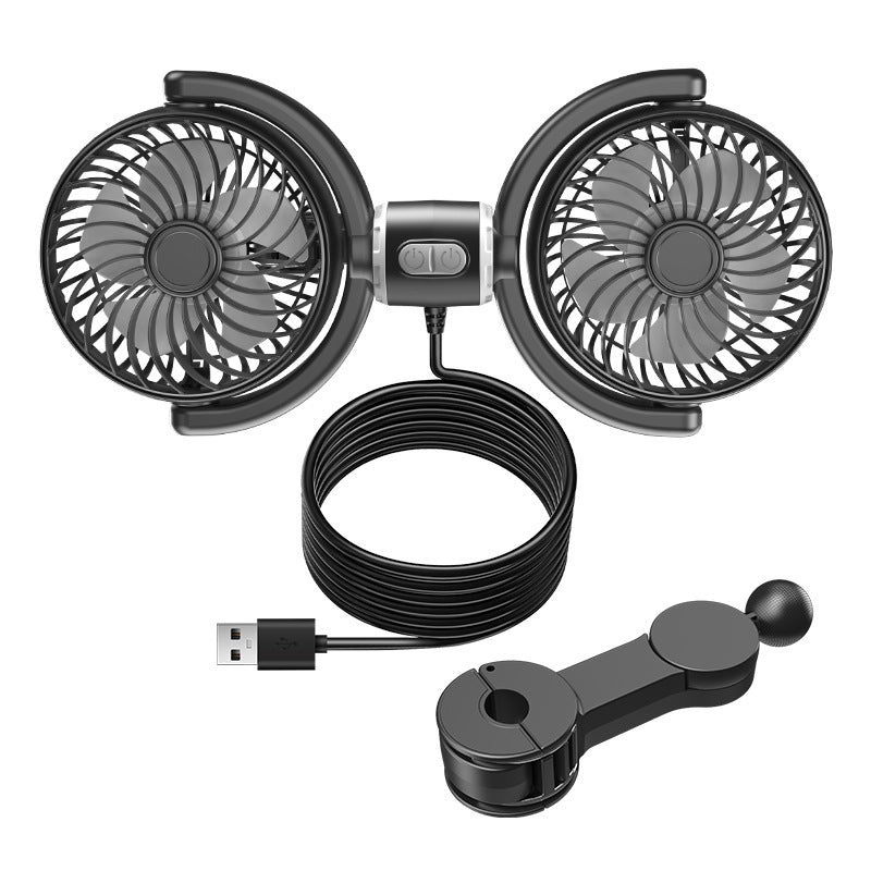 Dual-Head USB Car Ventilation Fan Kalsten
