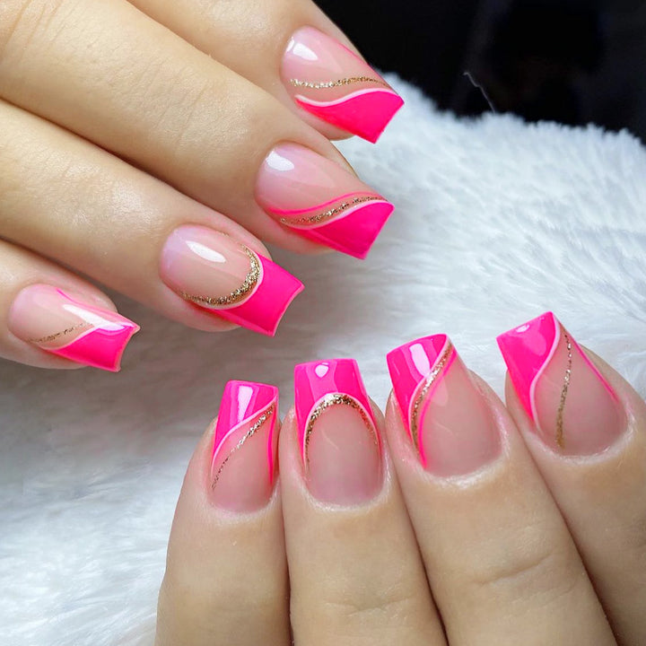 Glamorous Gradient Nail Art Extensions Kalsten