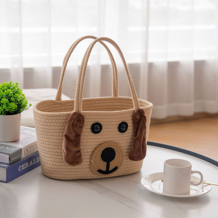 Stylish carrying basket with colorful handles Kalsten