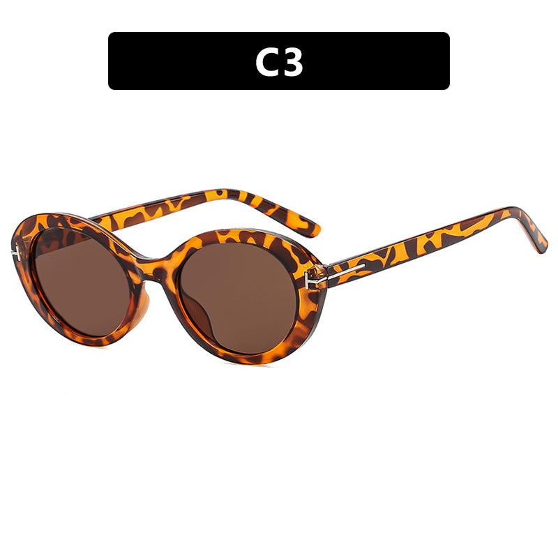 Ladies fashionable sunglasses with innovative oval frame and UV protection Kalsten