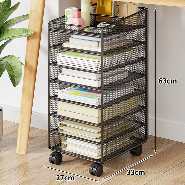 Mesh Two-Tier Desktop Document and Stationery Organizer