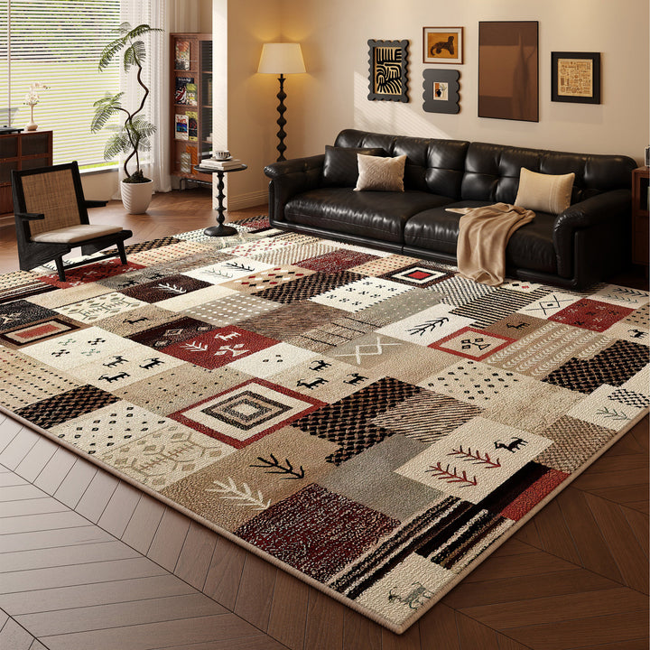 Multi-Pattern Decorative Area Rug Kalsten