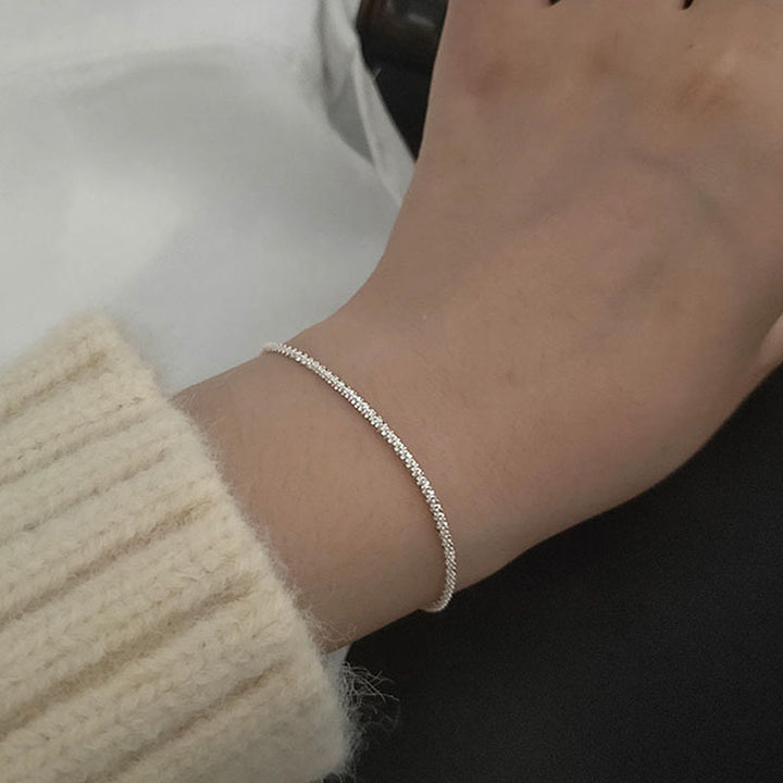 Sleek Adjustable Crystal Ankle Bracelet Kalsten