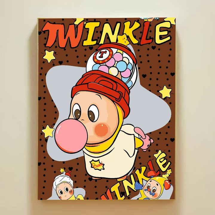 Playful Cartoon Themed Wall Art Canvas Print Kalsten