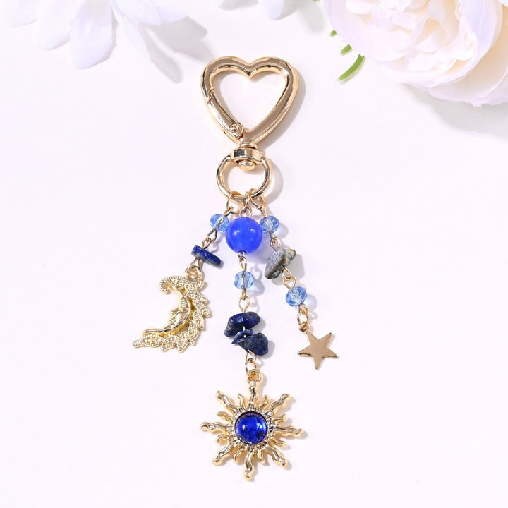 Keychain with Sparkling Sun Motif Kalsten