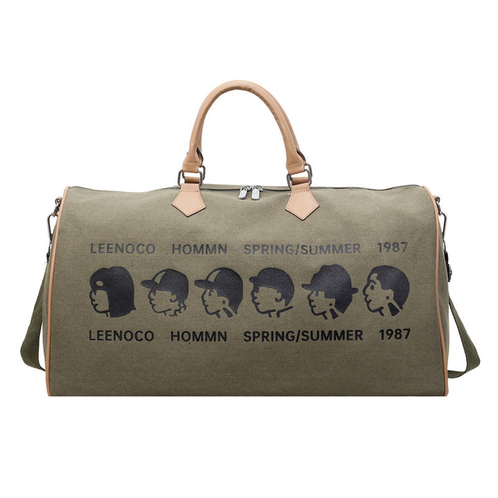Graphic Print Travel Duffle Bag