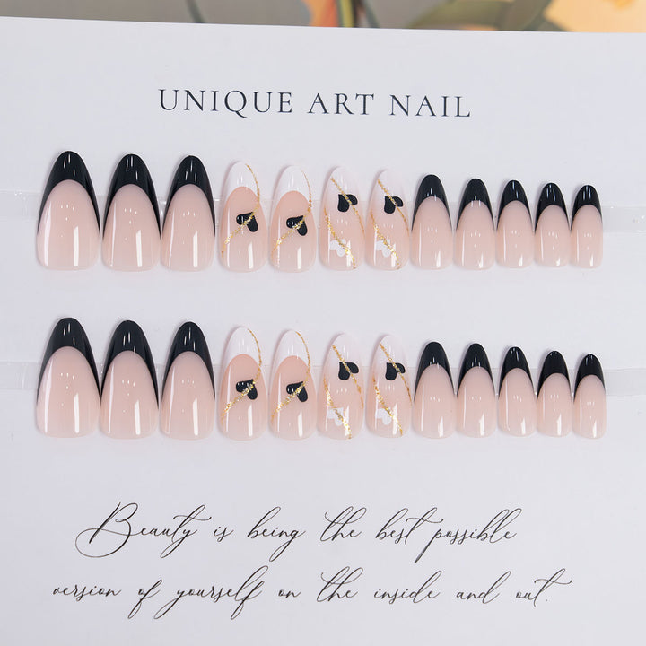 Artistic Pointed Press-On Nails