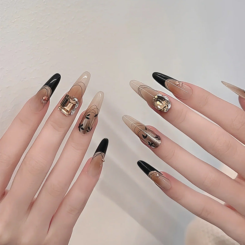Natural Almond-Shaped Press-On Nails Kalsten