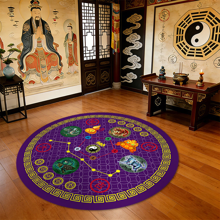 Round Feng Shui Area Rug