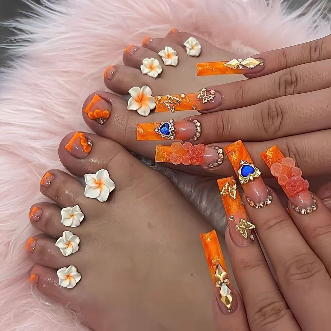 Floral Themed Nail Art Set Kalsten