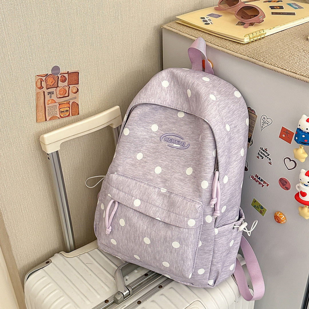 Cute Decorative Polka Dot Backpack Kalsten
