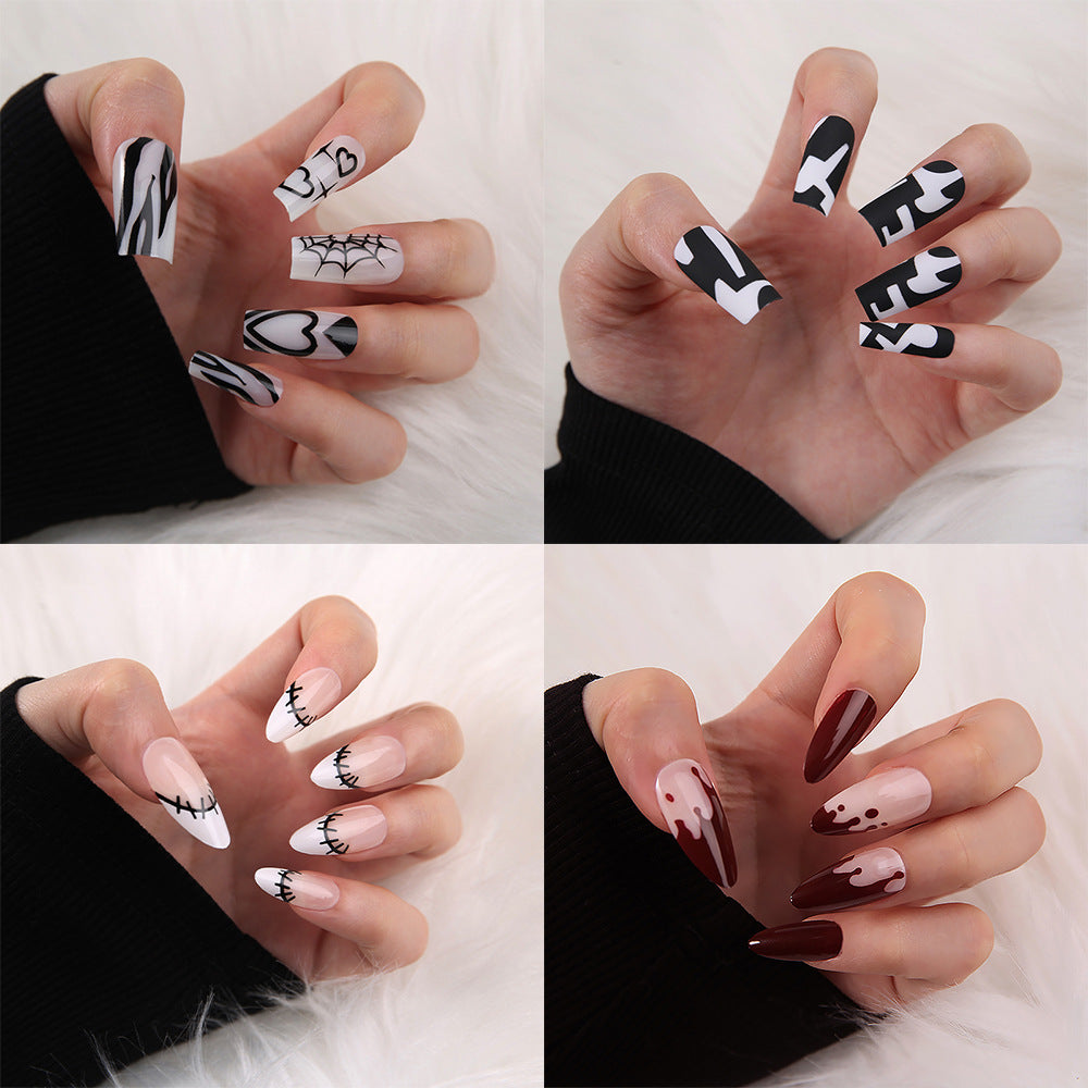 Artificial nails with floral minimalism Kalsten