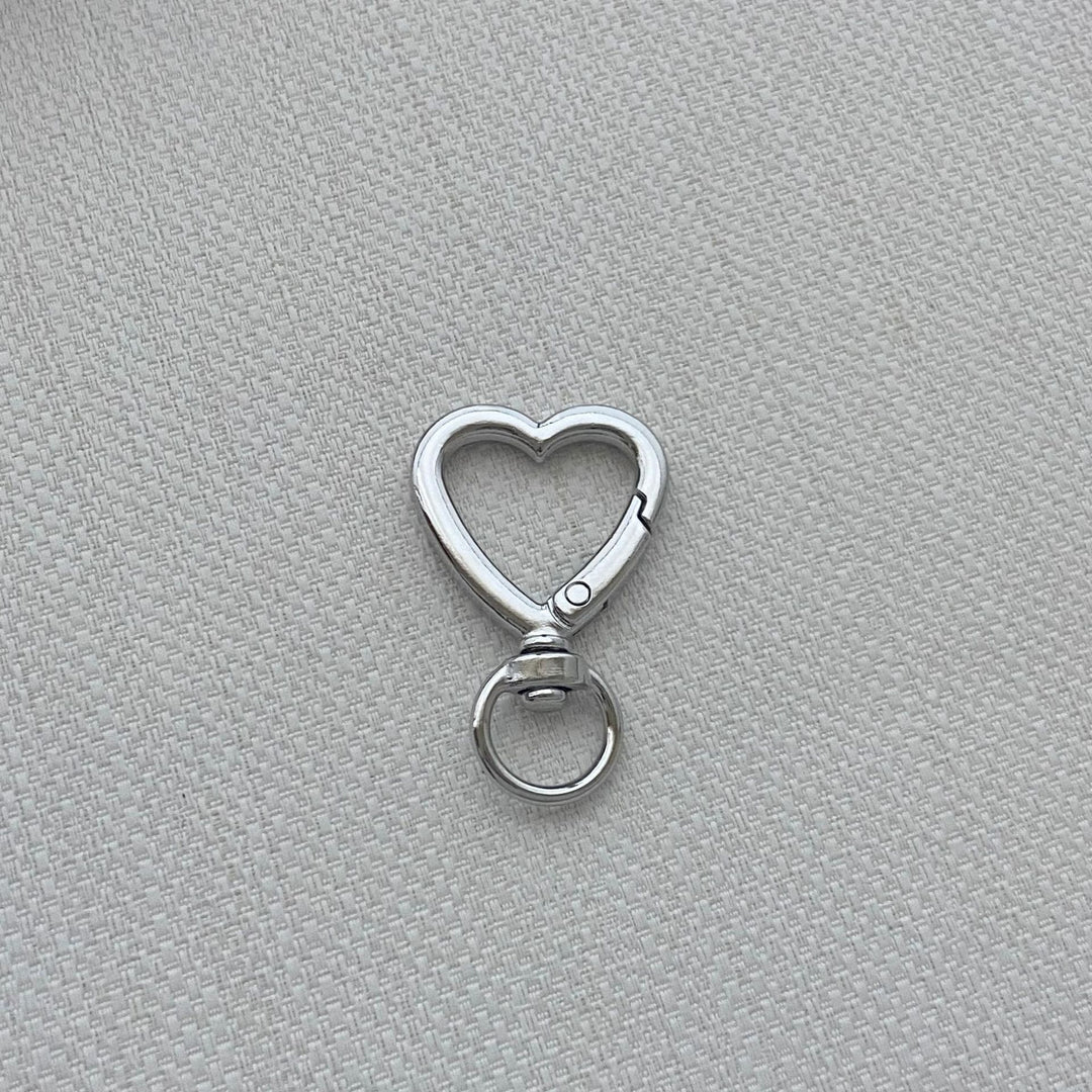 Heart-Shaped Clip Hook Keychain Kalsten