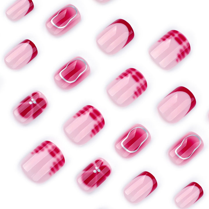 Artful nail art with gradient and glitter Kalsten