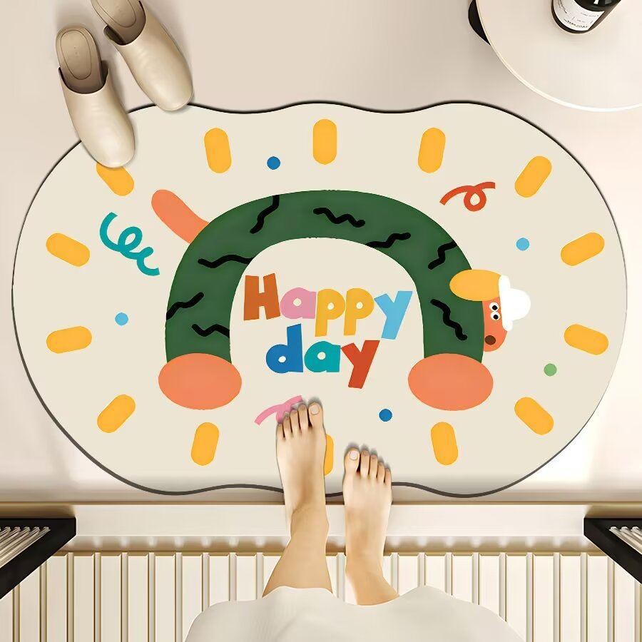 Cute Cartoon Bear Bath Mat Kalsten