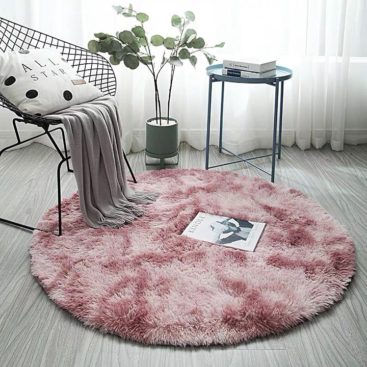 Plush Round Area Rug