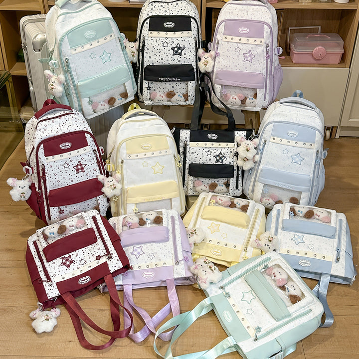 Transparent Pocket Backpack Kalsten