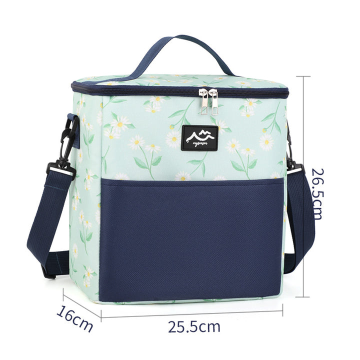 Insulated Floral Print Lunch Box Cooler Kalsten